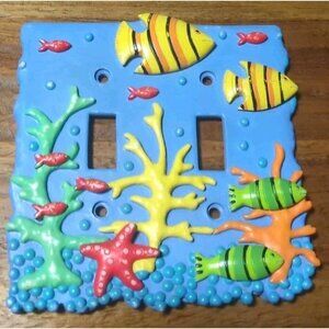 Starfish Ocean Double Toggle Light switch cover plate